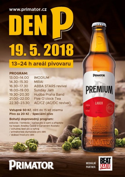 Den P - Den otevřených dveří pivovaru PRIMÁTOR 2018