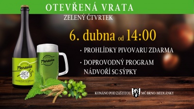 Otevřená vrata na Zelený čtvrtek - pivovar Moravia 2023