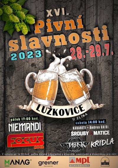 Pivní slavnosti Lužkovice 2023