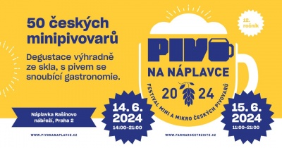 XII. ročník festivalu malých a mini českých pivovarů - Pivo na Náplavce 2024