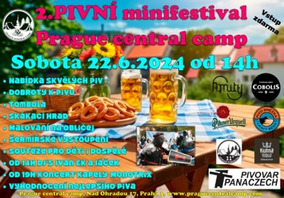 Pivní minifestival Kemp Pražačka 2024