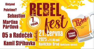 REBEL fest 2025 - Slavnosti havlíčkobrodského pivovaru