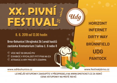 20. ročník pivního festivalu v Brně - Bohunicích