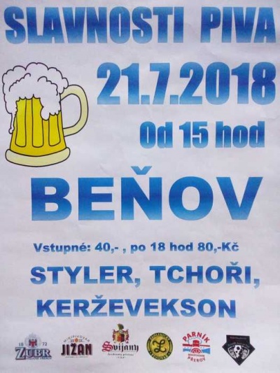 Pivní slavnosti Beňov 2018