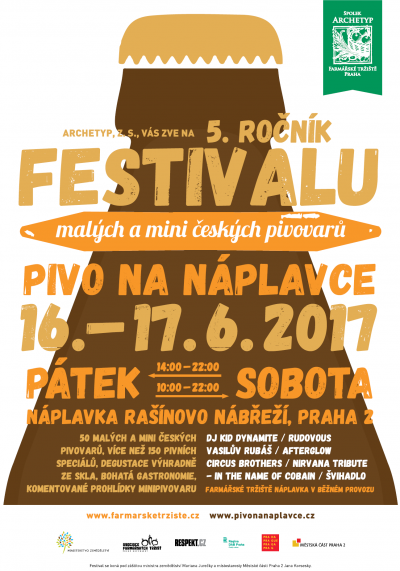 V. ročník festivalu malých a mini českých pivovarů - Pivo na Náplavce 2017