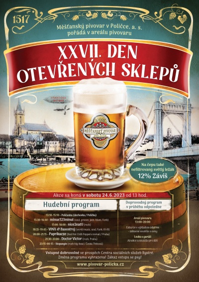 Den otevřených sklepů pivovaru Polička 2023
