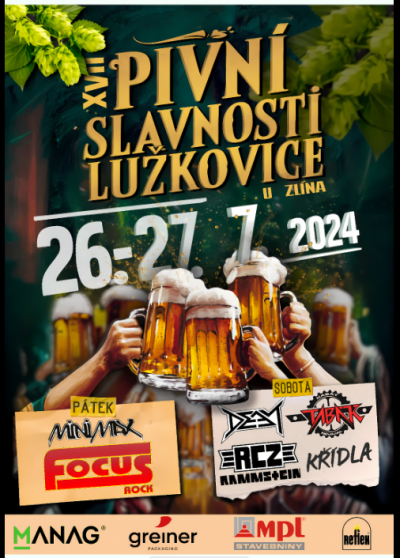 Pivní slavnosti Lužkovice 2024